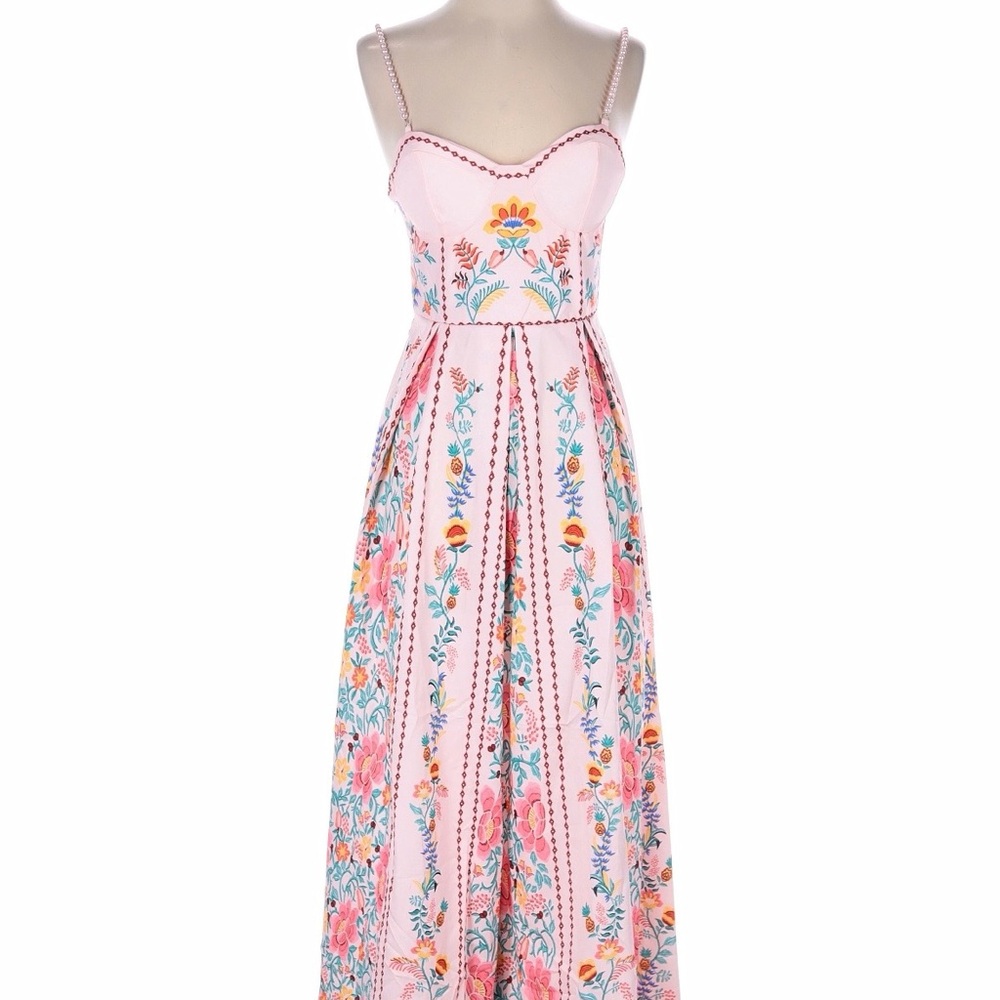 Floral Pink Maxi Dress